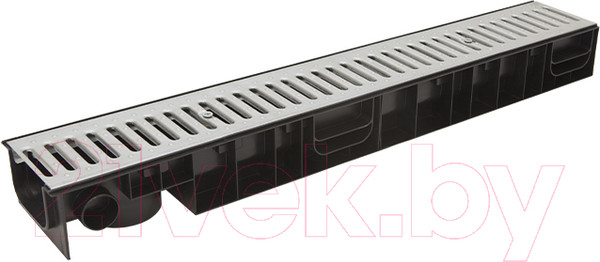 Изображение товара Лоток водоотводный Ecoteck Standart 100.95 h99 / ДИ 16505000 (с решеткой)