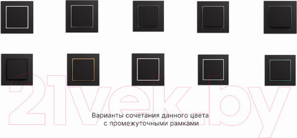 Изображение товара Выключатель Karlik В американском стиле 12MWPUS-6 (черный матовый)