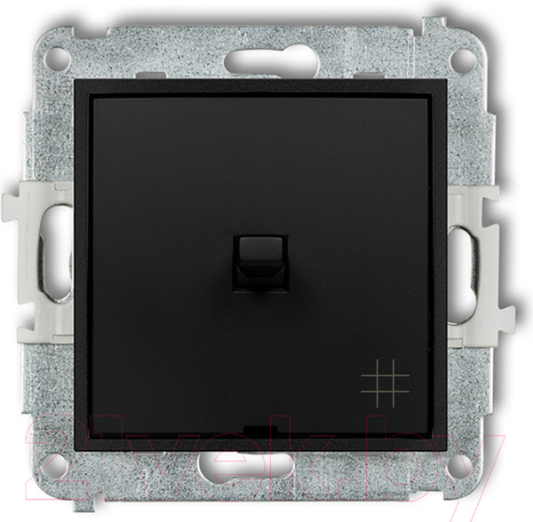 Изображение товара Выключатель Karlik В американском стиле 12MWPUS-6 (черный матовый)