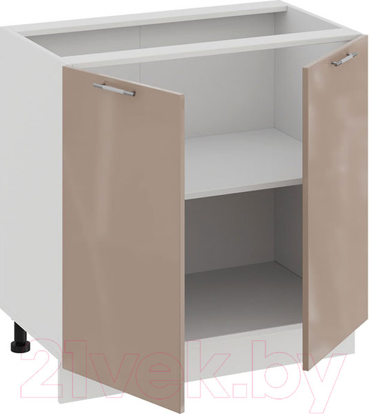 Изображение товара Шкаф-стол кухонный ТриЯ Весна 1Н8 (белый/кофе с молоком)