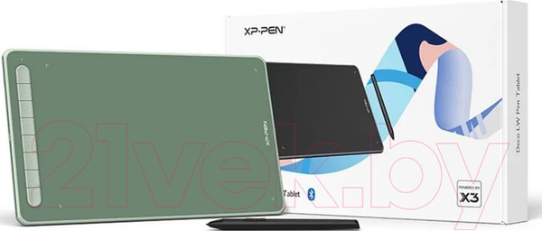 Изображение товара Графический планшет XP-Pen Deco LW (зеленый)
