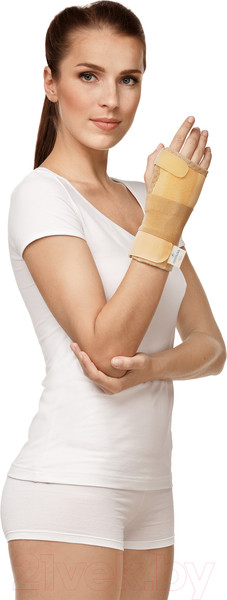Изображение товара Суппорт запястья Польза Повязка эластичная (р.3, бежевый)