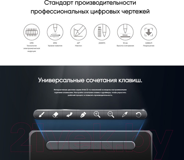 Изображение товара Графический планшет XP-Pen Artist 12 (2 поколение, зеленый)
