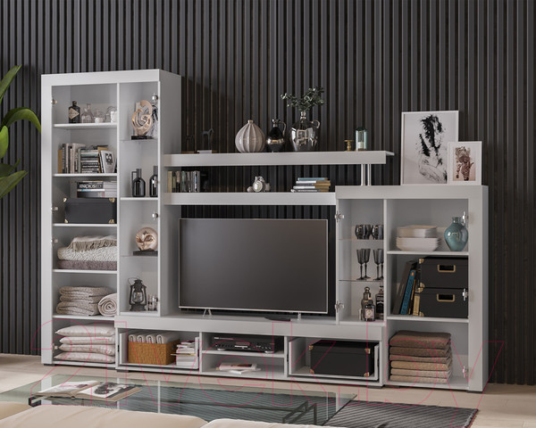 Изображение товара Стенка Mebel-Ars Мартин (белый/ателье светлый)