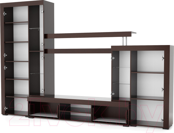 Изображение товара Стенка Mebel-Ars Мартин (венге цаво/белый)