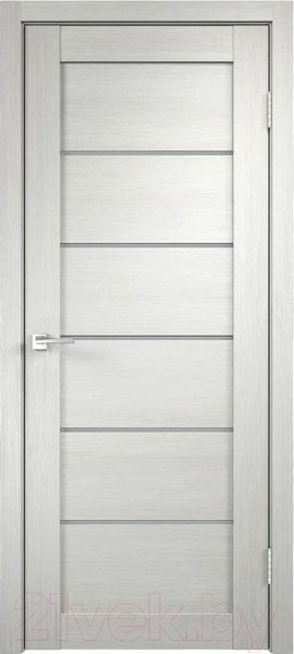 Изображение товара Дверь межкомнатная Velldoris Linea 1 80x200 (дуб белый/мателюкс)