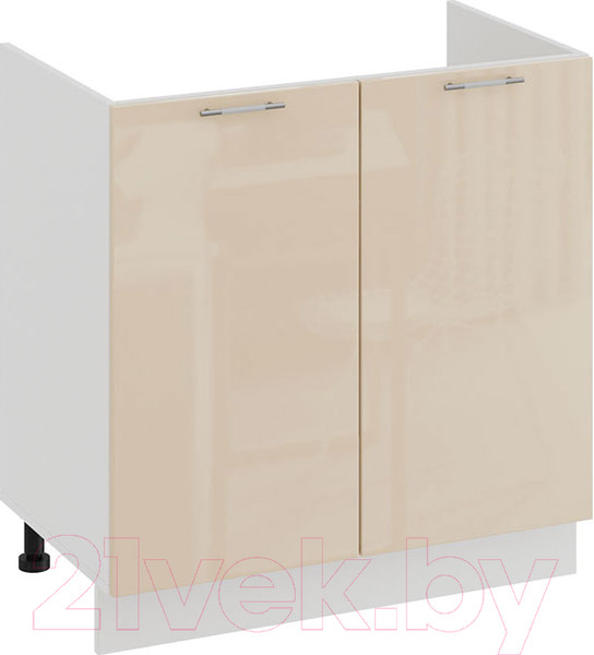 Изображение товара Шкаф под мойку ТриЯ Весна 1Н8М (белый/ваниль глянец)