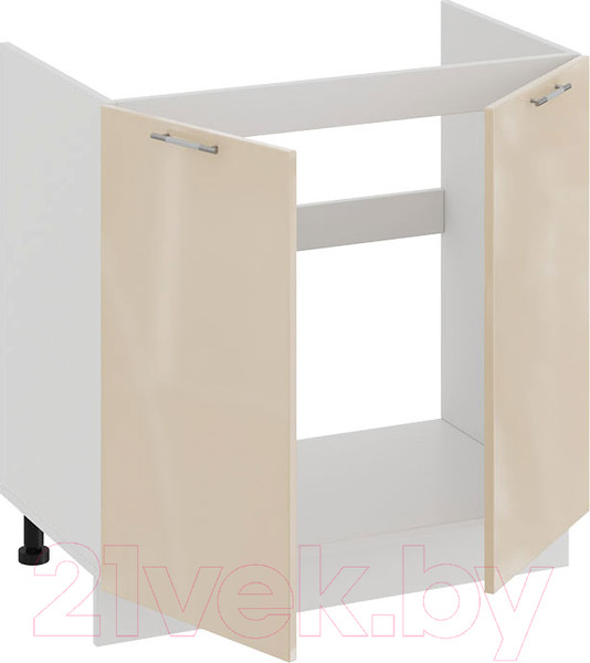 Изображение товара Шкаф под мойку ТриЯ Весна 1Н8М (белый/ваниль глянец)