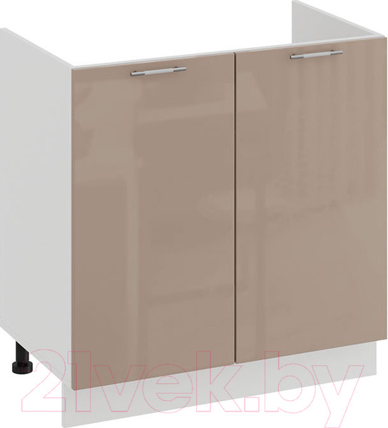 Изображение товара Шкаф под мойку ТриЯ Весна 1Н8М (белый/кофе с молоком)