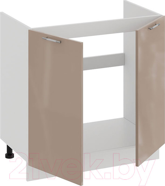 Изображение товара Шкаф под мойку ТриЯ Весна 1Н8М (белый/кофе с молоком)