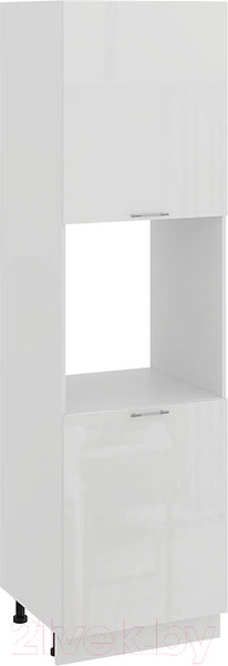 Изображение товара Шкаф-пенал кухонный ТриЯ Весна 1П6 (белый/белый глянец)