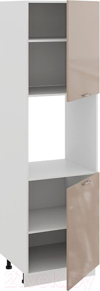 Изображение товара Шкаф-пенал кухонный ТриЯ Весна 1П6 (белый/кофе с молоком)