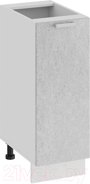 Изображение товара Шкаф-стол кухонный ТриЯ Гранита 1Н3 (белый/бетон снежный)