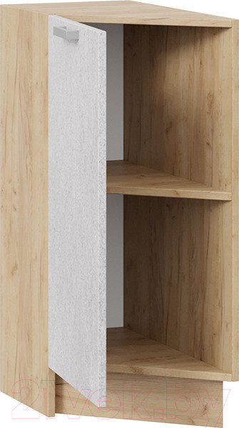 Изображение товара Шкаф-стол кухонный ТриЯ Гранита 1Н3Т (дуб крафт золотой/бетон снежный)