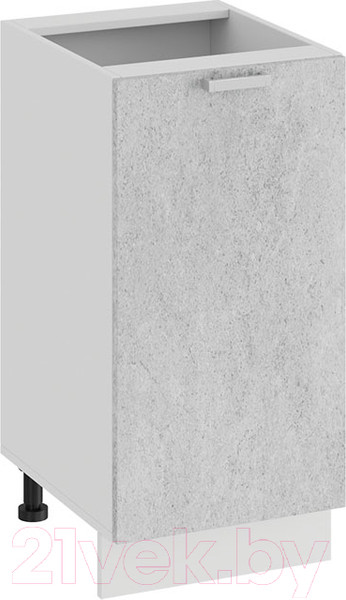 Изображение товара Шкаф-стол кухонный ТриЯ Гранита 1Н4 (белый/бетон снежный)