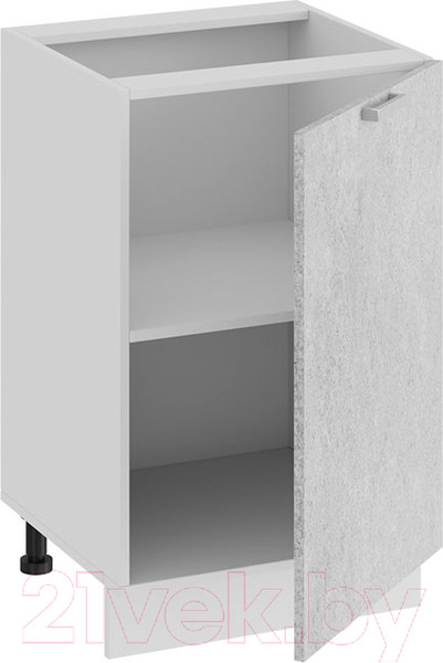 Изображение товара Шкаф-стол кухонный ТриЯ Гранита 1Н5 (белый/бетон снежный)