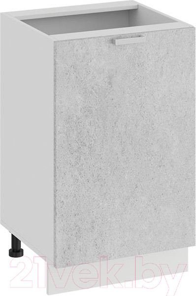 Изображение товара Шкаф-стол кухонный ТриЯ Гранита 1Н5 (белый/бетон снежный)