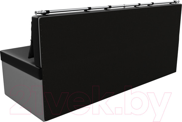 Изображение товара Скамья кухонная мягкая Лига Диванов Метро 40 / 58903 (экокожа, черный/белый)