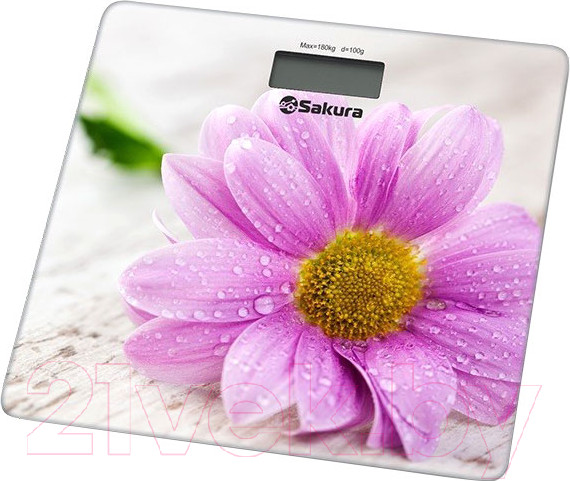 Изображение товара Напольные весы электронные Sakura SA-5072GW (герберы)
