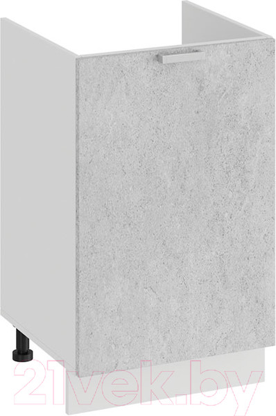 Изображение товара Шкаф под мойку ТриЯ Гранита 1Н5М (белый/бетон снежный)