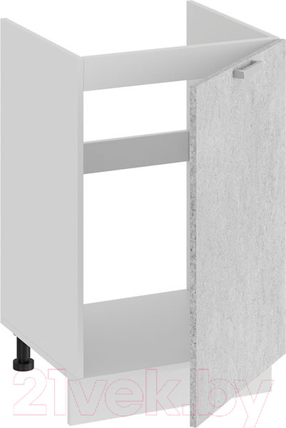 Изображение товара Шкаф под мойку ТриЯ Гранита 1Н5М (белый/бетон снежный)
