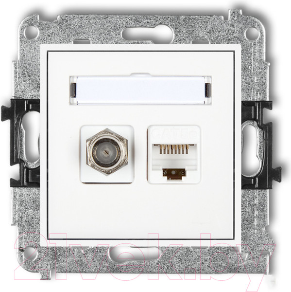 Изображение товара Розетка Karlik 1ХRJ45 / MGFK-1 (белый)