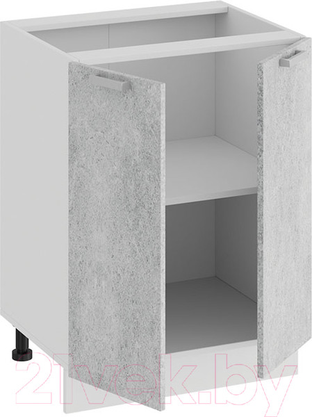 Изображение товара Шкаф-стол кухонный ТриЯ Гранита 1Н6 (белый/бетон снежный)