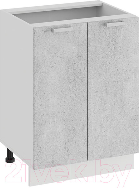 Изображение товара Шкаф-стол кухонный ТриЯ Гранита 1Н6 (белый/бетон снежный)