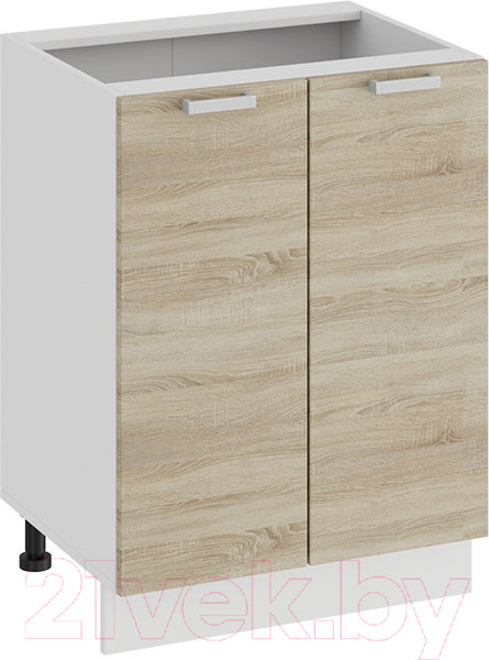 Изображение товара Шкаф-стол кухонный ТриЯ Гранита 1Н6 (белый/дуб сонома)