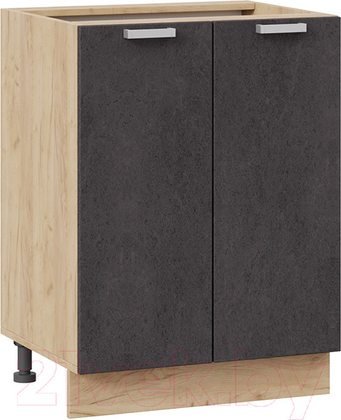 Изображение товара Шкаф-стол кухонный ТриЯ Гранита 1Н6 (дуб крафт золотой/бетон графит)