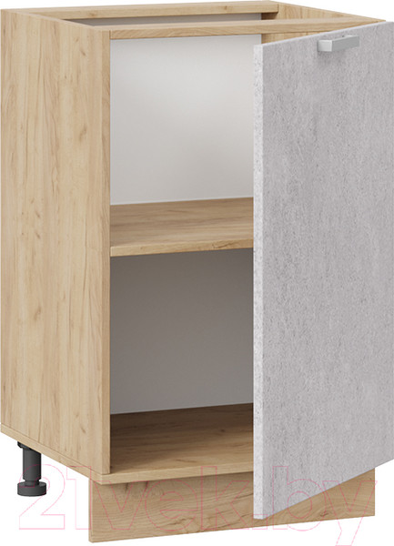 Изображение товара Шкаф-стол кухонный ТриЯ Гранита 1Н5 (дуб крафт золотой/бетон снежный)