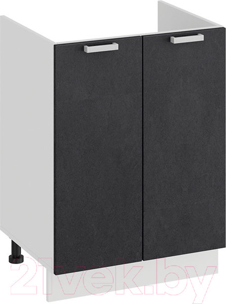 Изображение товара Шкаф под мойку ТриЯ Гранита 1Н6М (белый/бетон графит)