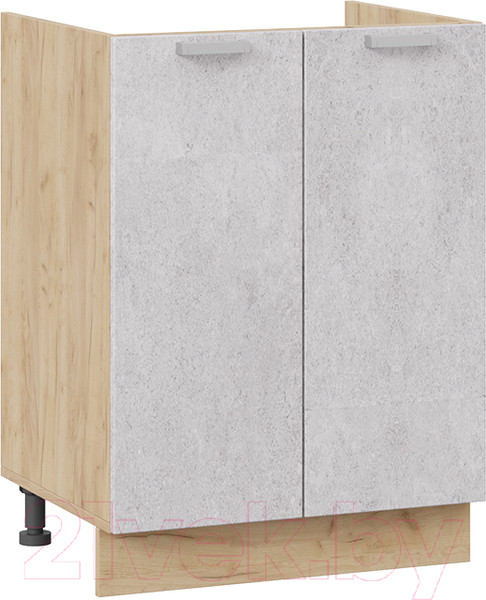 Изображение товара Шкаф под мойку ТриЯ Гранита 1Н6М (дуб крафт золотой/бетон снежный)