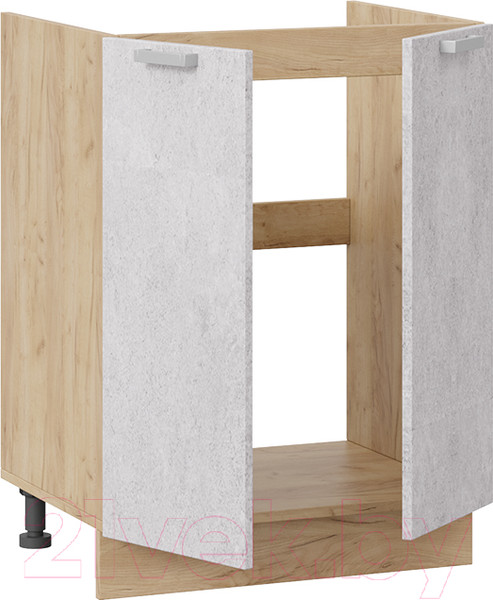 Изображение товара Шкаф под мойку ТриЯ Гранита 1Н6М (дуб крафт золотой/бетон снежный)