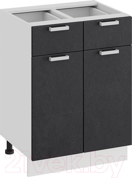 Изображение товара Шкаф-стол кухонный ТриЯ Гранита 1Н6Я1 (белый/бетон графит)