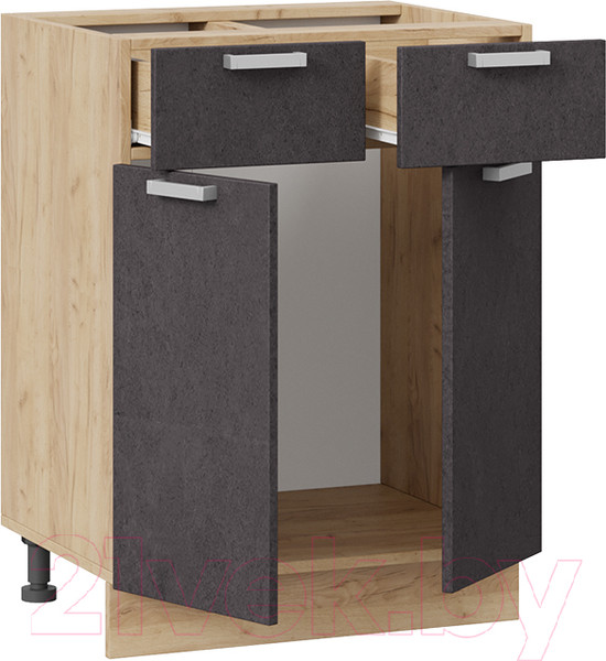 Изображение товара Шкаф-стол кухонный ТриЯ Гранита 1Н6Я1 (дуб крафт золотой/бетон графит)