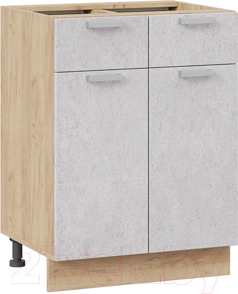 Изображение товара Шкаф-стол кухонный ТриЯ Гранита 1Н6Я1 (дуб крафт золотой/бетон снежный)