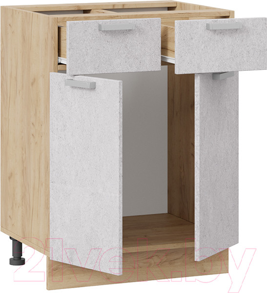 Изображение товара Шкаф-стол кухонный ТриЯ Гранита 1Н6Я1 (дуб крафт золотой/бетон снежный)