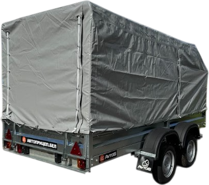 Изображение товара Прицеп для автомобиля Avtos A35P2B (3500x1500x300, R13, ресс. 3302 ГАЗ-1лист, тент 1200мм Аэро 2ос)