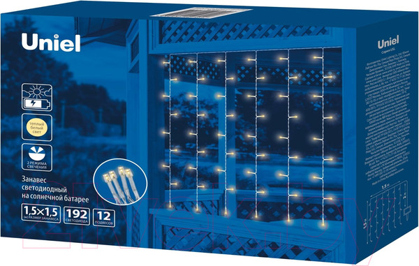 Изображение товара Световой занавес Uniel USL-S-131/PT1515 / UL-00006538