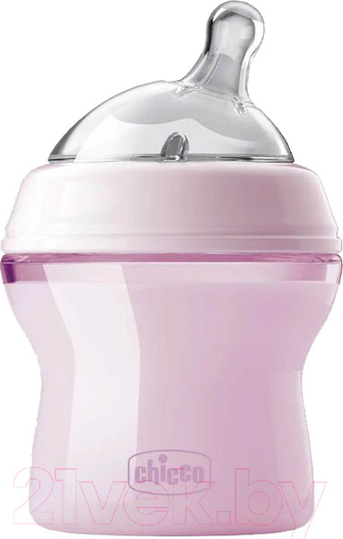 Изображение товара Бутылочка для кормления Chicco Natural Feeling / 00081311100000 (150мл, розовый)