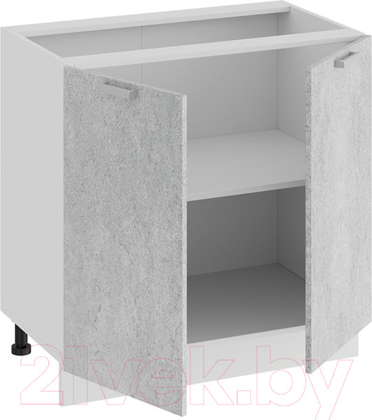 Изображение товара Шкаф-стол кухонный ТриЯ Гранита 1Н8 (белый/бетон снежный)
