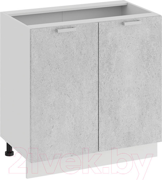 Изображение товара Шкаф-стол кухонный ТриЯ Гранита 1Н8 (белый/бетон снежный)