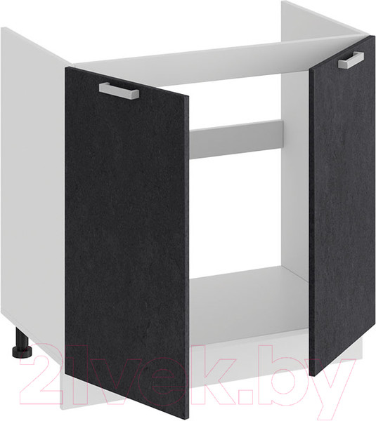 Изображение товара Шкаф под мойку ТриЯ Гранита 1Н8М (белый/бетон графит)