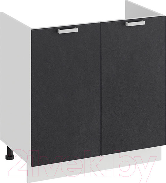 Изображение товара Шкаф под мойку ТриЯ Гранита 1Н8М (белый/бетон графит)