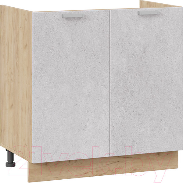 Изображение товара Шкаф под мойку ТриЯ Гранита 1Н8М (дуб крафт золотой/бетон снежный)