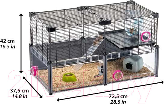Изображение товара Клетка для грызунов Ferplast Multipla Hamster / 57007217