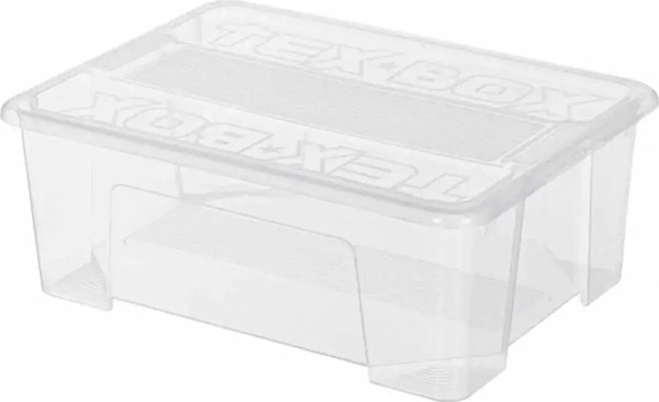 Изображение товара Контейнер для хранения Econova Tex-Box / 434207001 (10л, бесцветный)