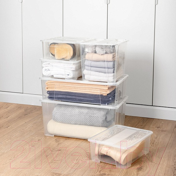 Изображение товара Контейнер для хранения Econova Tex-Box / 434207201 (28л, бесцветный)