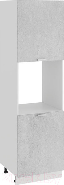 Изображение товара Шкаф-пенал кухонный ТриЯ Гранита 1П6 (белый/бетон снежный)